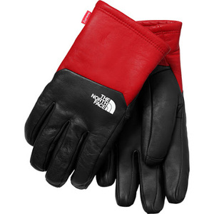 10/21 即完 17FW WEEK 9 新作 Supreme 【国内正規 The North Face Leather Gloves red】 赤 M新品本物 レシートコピー付(希望者)