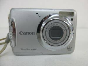 中古 カメラ Canon PowerShot A480 AiAF PC1351 単三電池式 ※通電のみ確認済 ／C