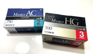 未使用 未開封 新品 ソニー SONY ベータ ビデオテープ Beta Video 7本セット Master HG 500 3本 Master AC 750 2本 ビデオカセット　