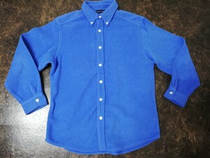 【POLO ・RALPH LAURENポロ・ラルフローレン】ボタンダウン”フリース”シャツジャケット　ジュニア160(女性にもおすすめ)◆ブルー