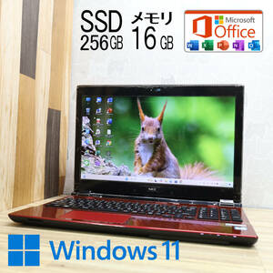 ★超美品 高性能6世代i3！SSD256GB メモリ16GB★NS350E Core i3-6100U Win11 MS Office2019 Home&Business 中古品 ノートPC★P80507