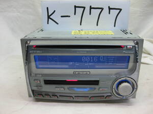 K-777　Carrozzeria　カロッツェリア　FH-P510MD　MP3　MDLP　2Dサイズ　CD&MDデッキ　故障品