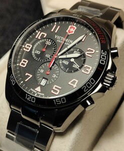 送料無料 未使用品 VICTORINOX FIELDFORCE SPORT CHRONO ビクトリノックス フィールドフォース スポーツ クロノグラフ 腕時計 