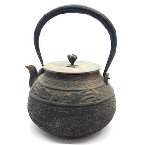 龍文堂 龍文堂造 鉄瓶 鉄製 茶道具 骨董品 煎茶道具 茶道具 #10079 