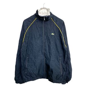 LACOSTE ナイロンジャケット Ｍサイズ ラコステ ネイビー ポリエステル 古着卸 アメリカ仕入 t2412-3155