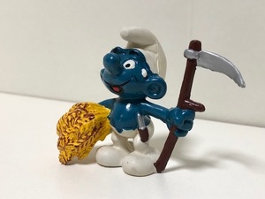 期間限定大幅値下げ！【 スマーフ フィギュア 】 SMURF ヴィンテージ 鎌 カマ / SCHLEICH シュライヒ SMURF VINTAGE PVC FIGURE V6-111-120