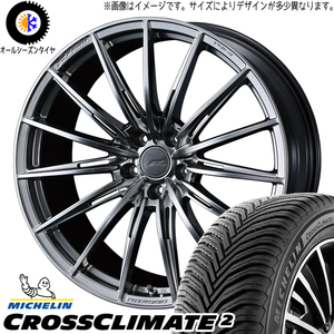 255/55R19 オールシーズンタイヤホイールセット レクサスRX etc (MICHELIN CROSSCLIMATE & FZERO FZ4 5穴 114.3)