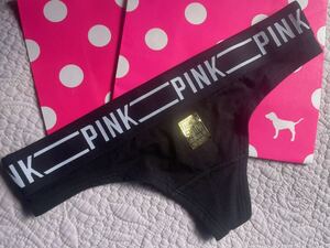 Victoria’s Secret★pinkショーツ下着ピンクブラック黒パンティTバックソングローライズシームレスビキニロゴチーキー