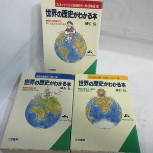 ●◆「世界の歴史がわかる本」文庫本　全3巻　綿引弘