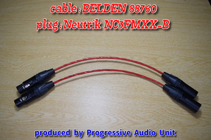 ■■ BELDEN 88760＋XLR plug オス-メス（NCFMXXB）/0.70m×2本