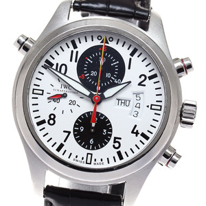 IWC IWC SCHAFFHAUSEN IW371803 パイロットウォッチ ダブルクロノグラフ 2008DFBカップ限定 自動巻き メンズ _826669