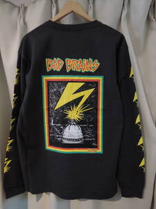 SILAS サイラス SILAS×BAD BRAINS L/S TEE ブラック Mサイズ 最新人気商品 2024 秋冬最新