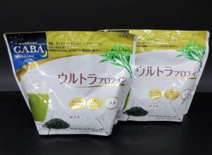 [ZEROnet]％カーブス GABA ウルトラプロテイン パウダー 緑茶味 438g 米麹 国産 2点セット ダイエット 筋トレ 未開封保管品％H71-26