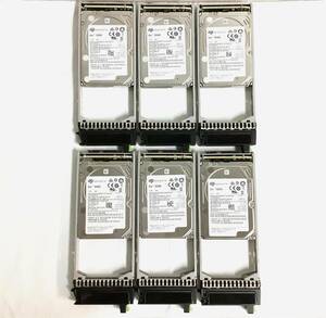 K6082860 SEAGATE 1.2TB SAS 10K 2.5インチ HDD 6点【中古動作品】