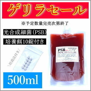 培養酵母10錠付！PSB(光合成細菌) 500ml入り針子エサ