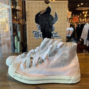 観賞用 デッドストック PONY ポニー Snoop Dog Doggy Biscuitz スヌープドッグ キャンバスハイカットスニーカー ホワイト Size 27.5cm