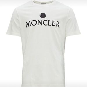 ★定価 65,800円★ MONCLER ロゴ スタッズ Tシャツ Ｌ　モンクレール ホワイト 国内正規品 入手困難