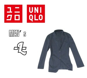 美品　メンズL◇UNIQLO◇テーラードジャケット　navy