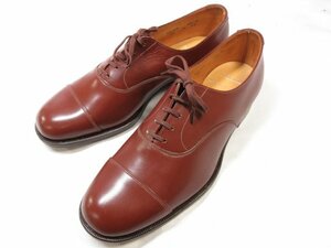 デッドストック 未使用【クロケット&ジョーンズ CROCKETT&JONES】 Health Brand CHAIRMAN シューズ 靴 (メンズ) size7.5FF 茶 ■15HT2573■