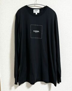 カナダ製！Canal New york × adam et rope Tシャツ　 ロンT 長袖Tシャツ カットソー ブラック 黒