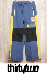 【新品:SALE】24 ThirtyTwo SWEEPER PANT - BLUE/YELLOW - Lサイズ 正規品 スノーボード ウェア パンツ