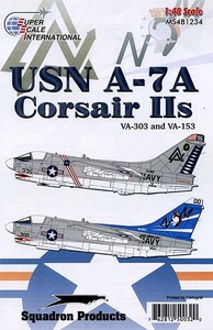 ●蔵出し！ スーパースケールデカール 48-1234 1/48　A-7A　コルセアⅡ VA-303 ＆ VA-153