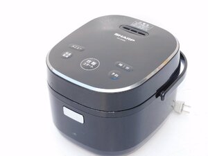 【動作品/送料無料】SHARP ジャー炊飯器 KS-CF05C ブラック 3合炊き 2020年製 黒厚釜 中古 清掃済み