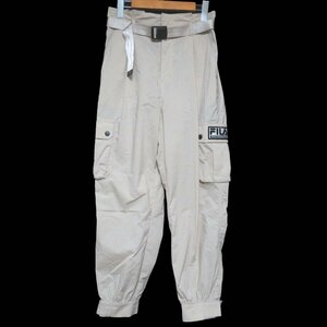 ほぼ美品 FILA フィラ×ホワイトマウンテニアリング ベルテッド ナイロン カーゴパンツ M 165/66A ベージュ系