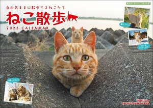 2025 中山祥代　ねこ散歩カレンダー（壁掛け）猫 ([カレンダー])