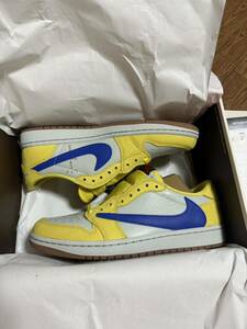 Travis Scott Nike WMNS Air Jordan 1 Retro Low OG Canaryトラヴィス・スコット ウィメンズ エアジョーダン1 レトロ ロー カナリー US11