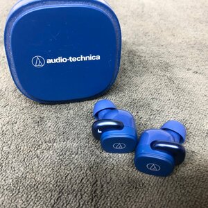 m001 C3(10) audio-technica オーディオテクニカ ワイヤレスイヤホン ATH-SQ1TW ブルー Bluetooth 動作確認済