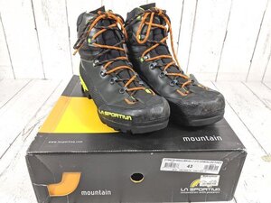 【11yt245】登山靴 トレッキングシューズ スポルティバ LA SPORTIVA エクイリビウム LT GTX カーボン×ライムパンチ 43(約27.5㎝)◆Y88