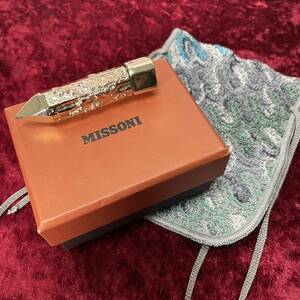 未使用 MISSONI ミッソーニ ロケット ペン型 ブローチ