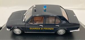 ProgettoK 1/43 AlfaRomeo Alfetta 1800 Guardia di finanza 税務警察隊　アルファロメオ