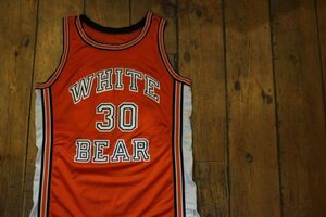 【古着GAME TOPS Champion WHITE BEAR ユニフォームタンクトップ オレンジ#30】USA製チャンピオンWBBAホワイトベアーバスケ