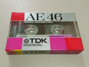 未使用 カセットテープ TDK AE 46 TYPE1 NORMAL 46分