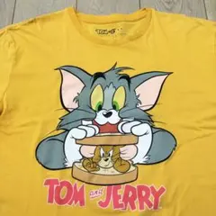 US古着 トムとジェリー TOM and JERRY イエロー 黄色 Tシャツ