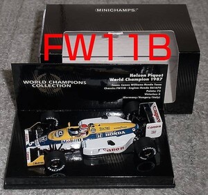 WCコレ 1/43 ウイリアムズ ホンダ FW11B ピケ1987 WILLIAMS HONDA TURBO V6 ターボ CHAMPION チャンピオン