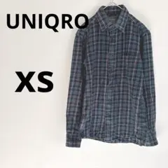 ユニクロ　FLANNEL チェック柄 メンズフランネルシャツ XS