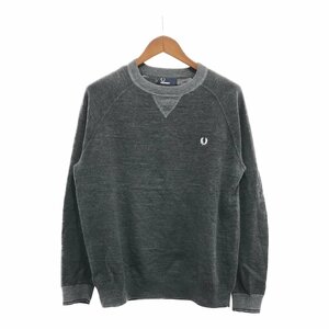 SALE// FRED PERRY フレッドペリー ワンポイントロゴ スウェット トレーナー トップス グレー (メンズ L) P7662