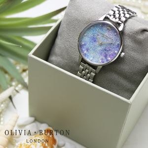 オリビアバートン OLIVIA BURTON Under the sea レディース パール ディープシー ステンレスベルト シルバー OB16US43