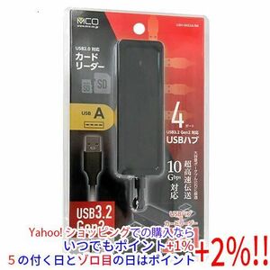 ミヨシ USB3.2 Gen2対応USBハブ USH-10G2A/BK ブラック [管理:1000024624]