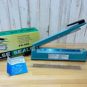 ☆ SA-1220E100 インパルス シーラー FS-300 店舗用品 ラッピング 包装 保存 接着用品 事務用品 飲食店 卓上 ☆