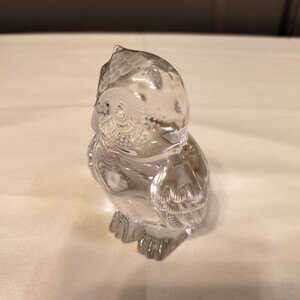 K09293 ◆Meissen/マイセン Crystal/クリスタル 梟 フクロウ 置物 フィギュリン インテリア◆