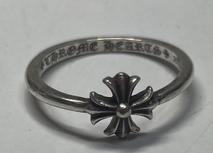 ※CHROME HEARTS クロムハーツ リング 指輪 シルバー 約5号 15.0g アクセサリー 服飾品 メンズ レディース 中古品 現状品 汚れ有り