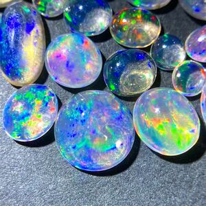 1円〜!!遊色効果!!◯天然ウォーターオパールおまとめ25ct◯n ルース 裸石 宝石 ジュエリー jewelry water opal w4 42