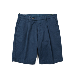 春夏新入荷 新品 ベルウィッチ BERWICH THECA SHORT チノショーツ ワンタック ハーフパンツ バミューダ ストレッチ ネイビー 404421-46