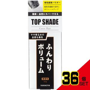 トップシェードカバーヘアーやや明るめの自然な黒色 × 36点