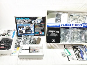 タミヤ　1/10 電動RC4x4ピックアップ　フォードF-350 ハイリフト フルオペレーションセット　未組立　同梱不可　1円スタート★H