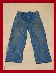  カーハート ダブルニー デニム　MEXICO製 CARHARTT B73 DST DOUBLE KNEE DENIM　W38